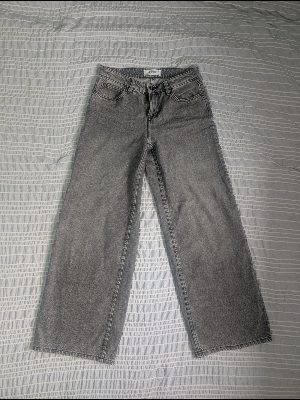 Ardene Gray Wide-Leg Flare Jeans